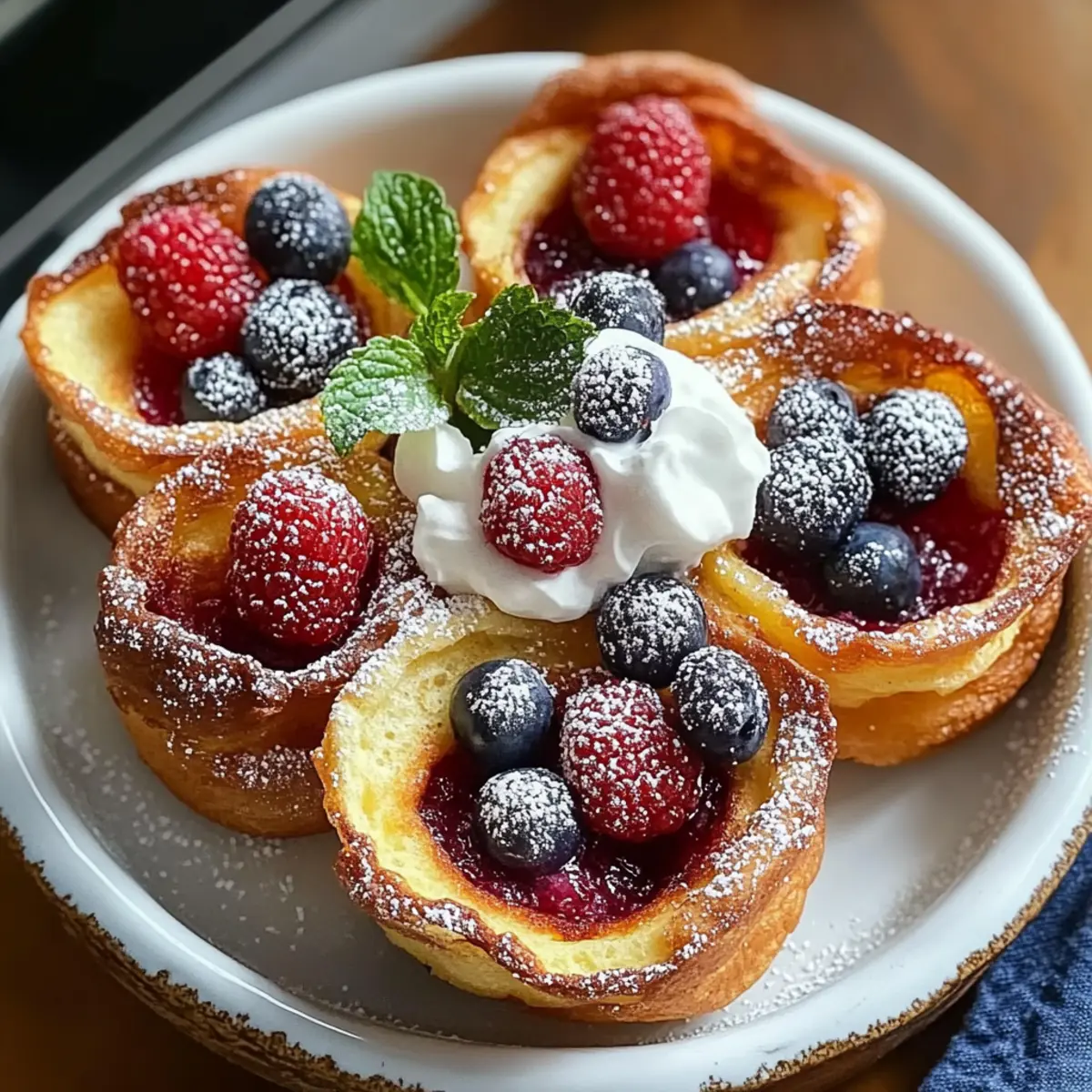 Adorable Mini Dutch Baby Pancakes