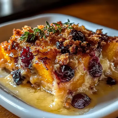 Sweet Potato & Cranberry Gratin
