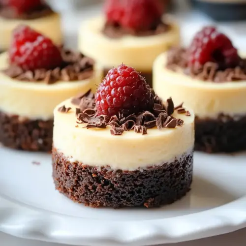 Brownie Bottom Mini Cheesecakes