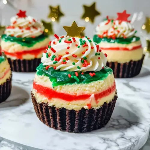 Mini Christmas Cheesecake