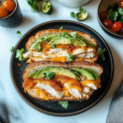 Chicken Avocado Melt Sandwich