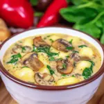 Creamy Mushroom Gnocchi Soup