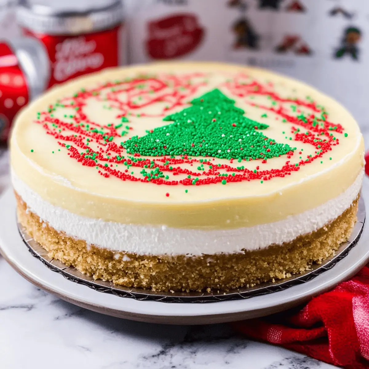 Debbie Christmas Tree Cheesecake