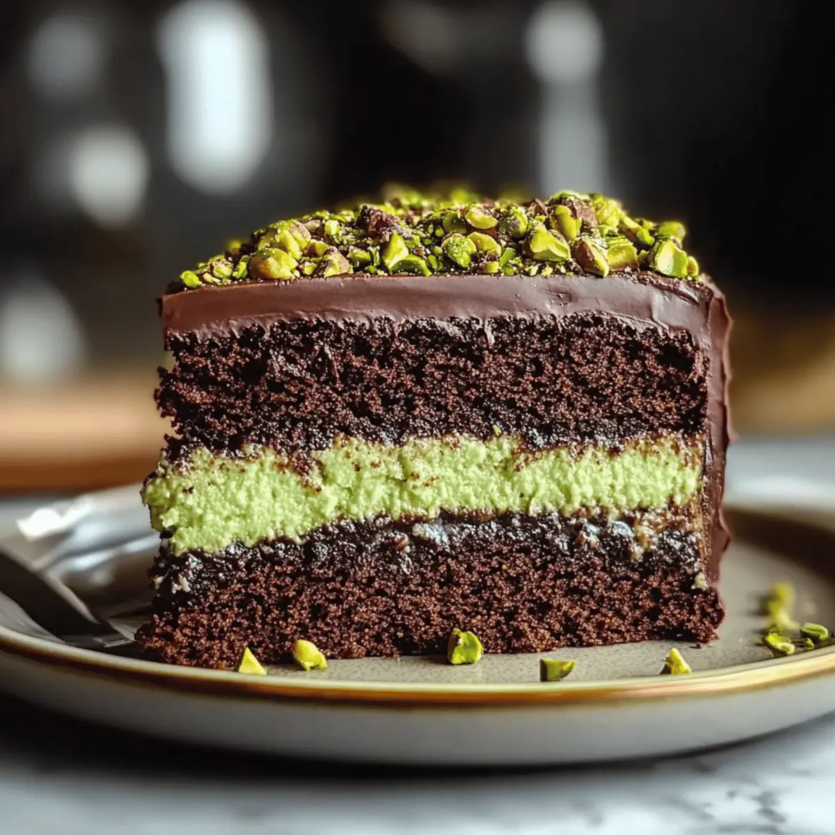 Dubai Chocolate Pistachio Cake