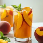 Fresh Peach Sweet Tea