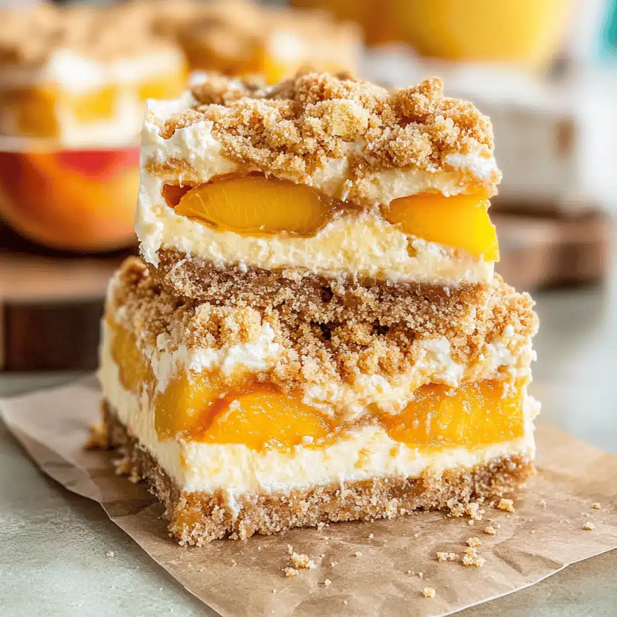 Peach Cobbler Cheesecake Cake