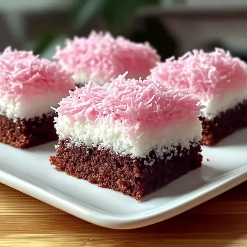 Pink Coconut Snowball Cake Bars