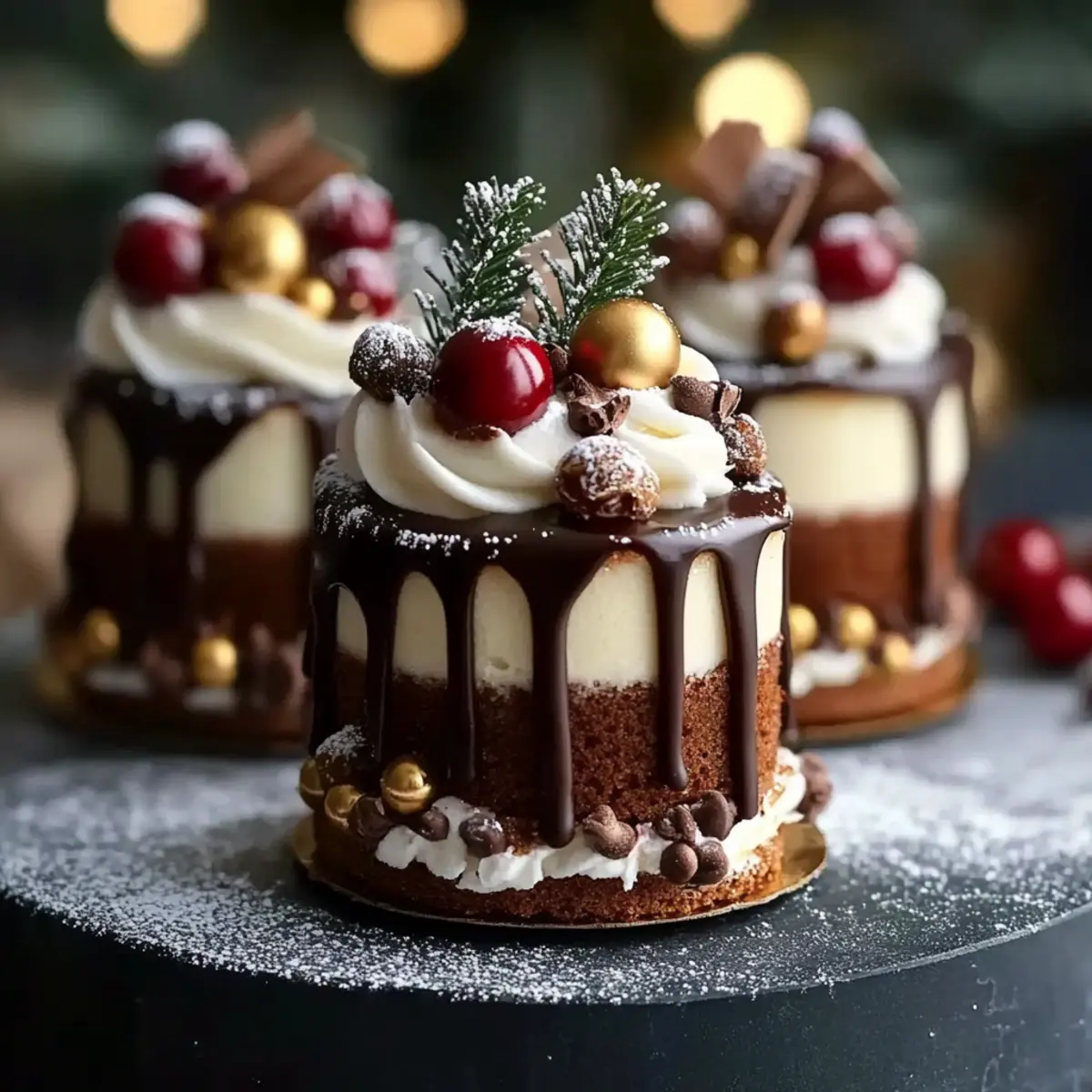 Chocolate Ganache & Festive Toppings