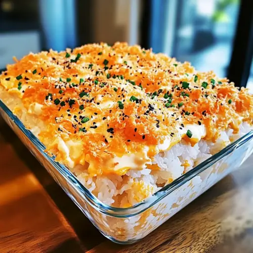 Spicy Tuna and Creamy Crab Sushi Bake Recipe