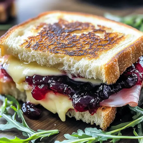 Cranberry, Brie, and Prosciutto Grilled Cheese