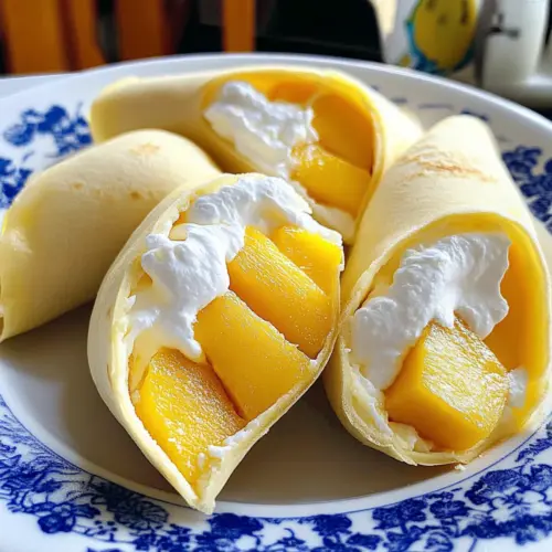 Pillowy Mango Pancakes
