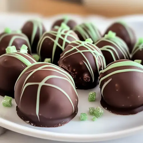 Creamy Andes Mint Chocolate Truffles