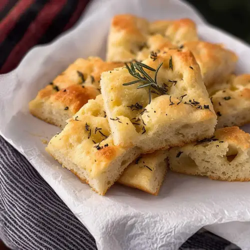 Light & Fluffy Almond Flour Focaccia
