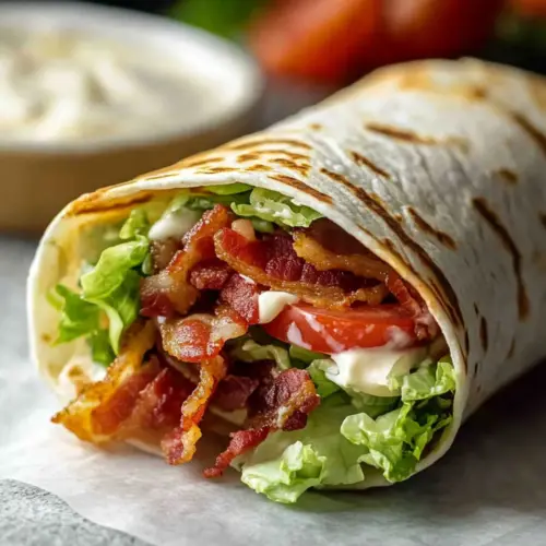 Gourmet BLT Wraps with Secret Sauce