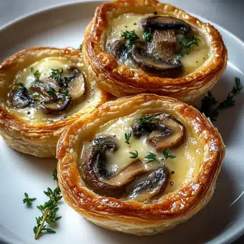 Mini Mushroom and Gruyère Pot Pies with Thyme