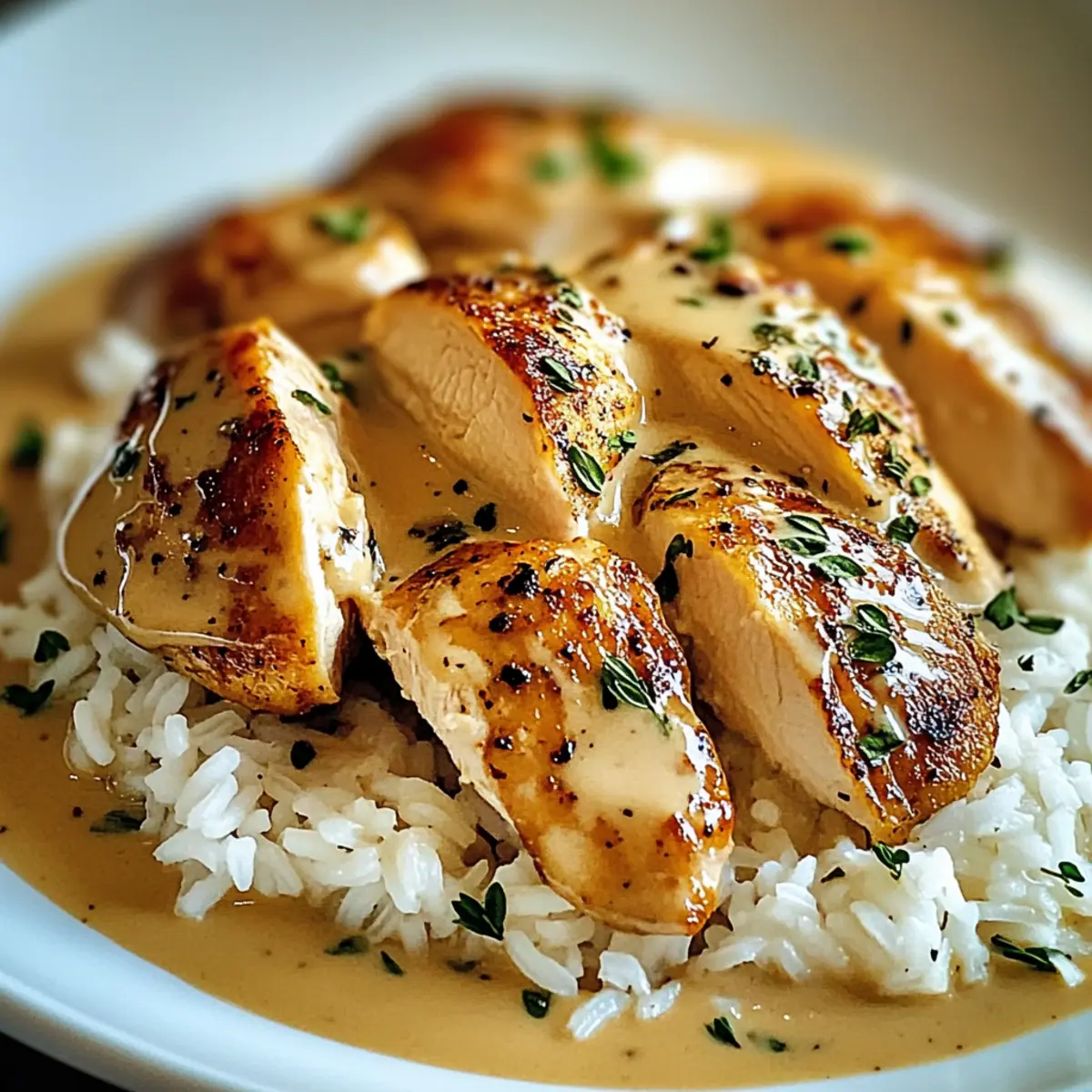 Smothered Chicken and Rice