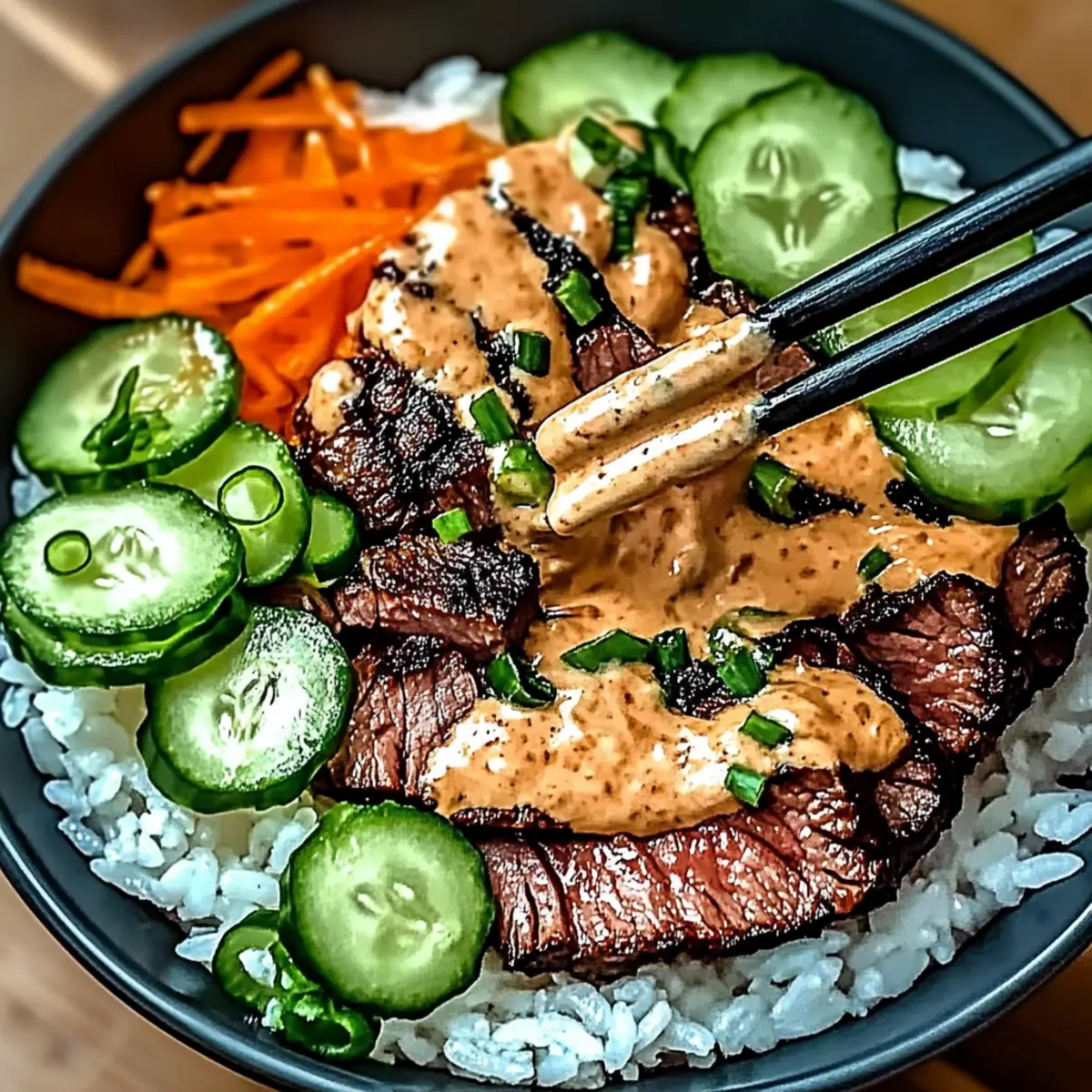 Korean BBQ Steak Rice Bowls