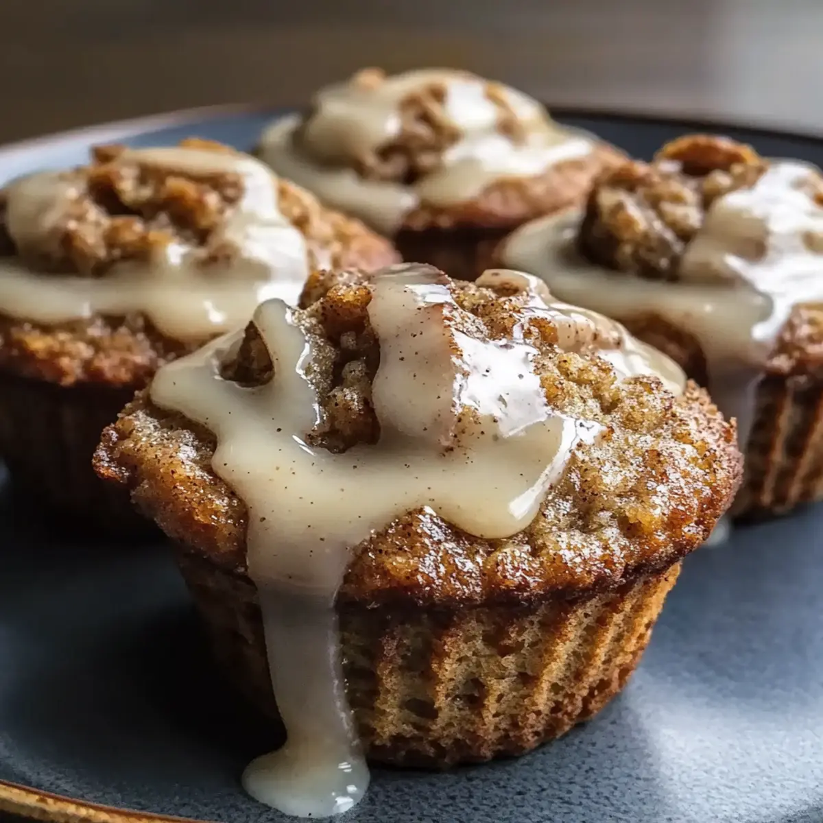 Cinnamon Roll Protein Muffins
