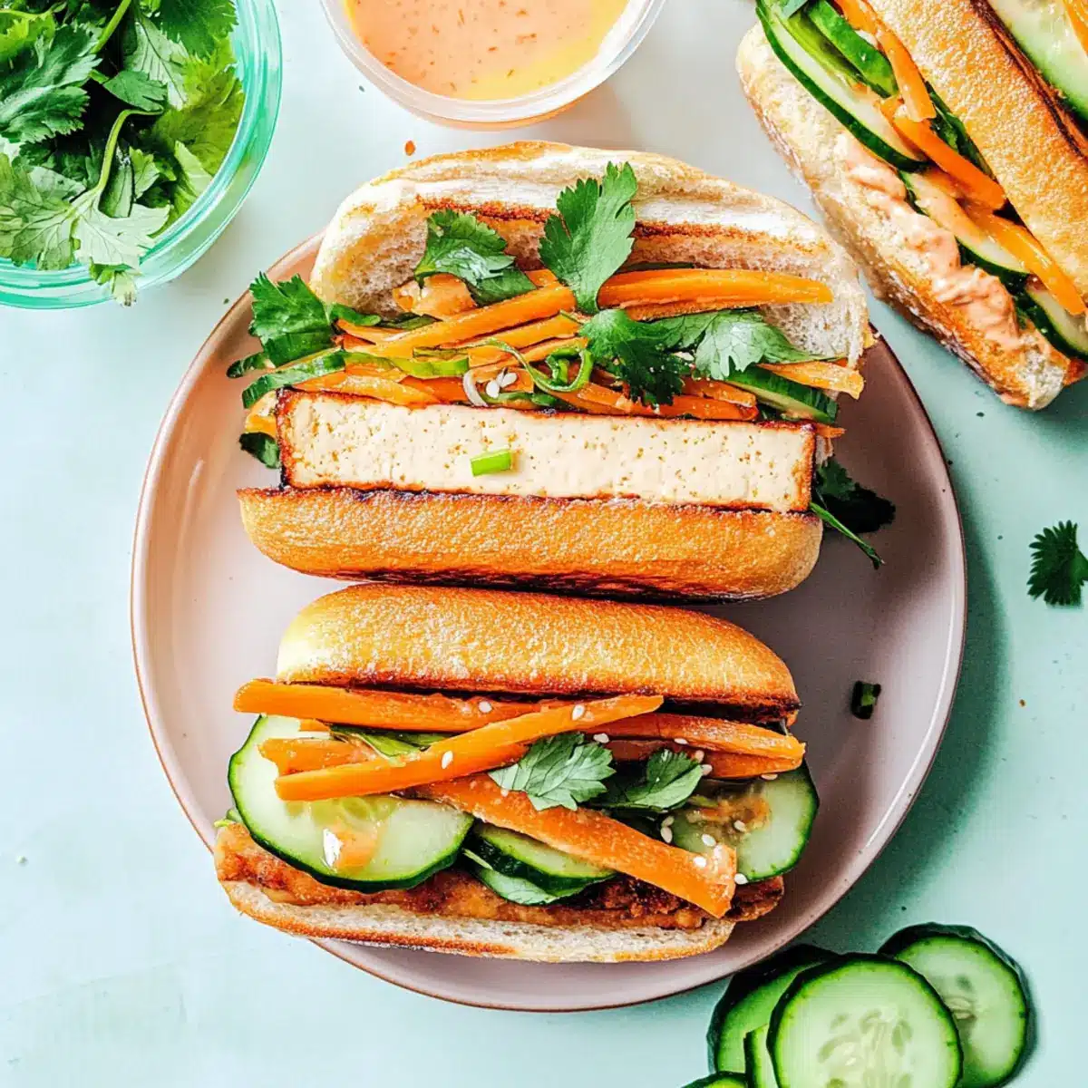 Tofu Banh Mi Sandwich