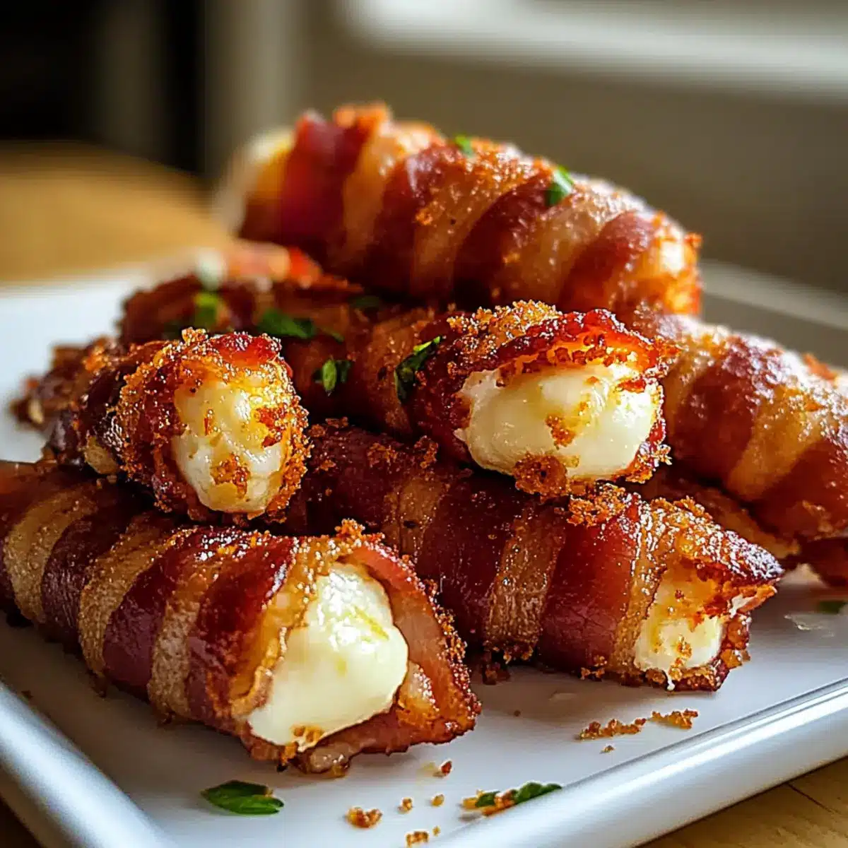 Bacon-Wrapped Mozzarella Sticks