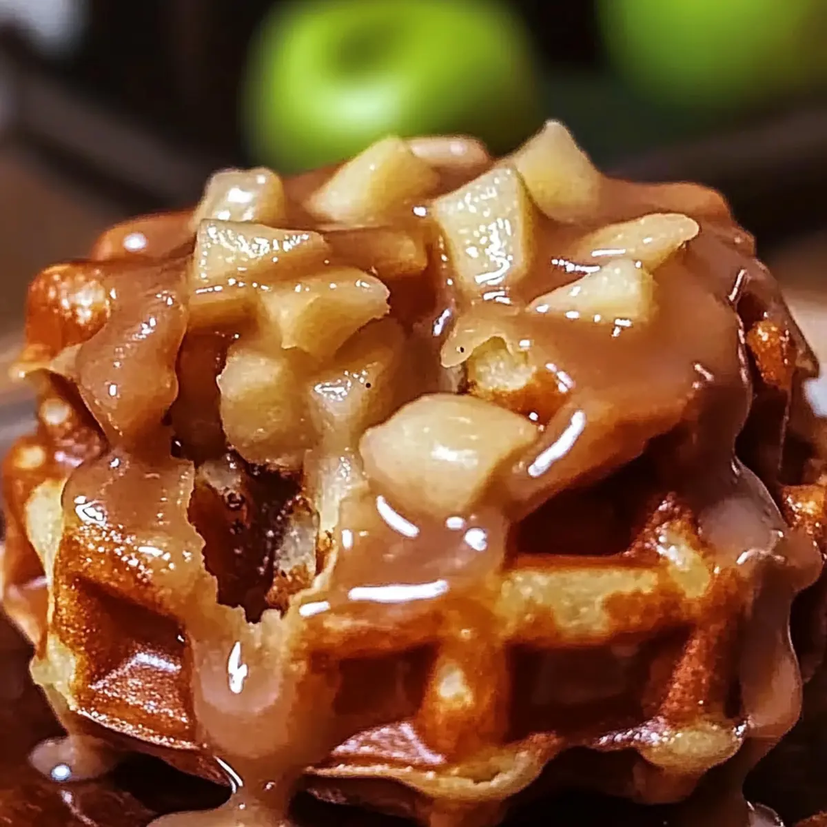 Apple Fritter Waffle Donuts