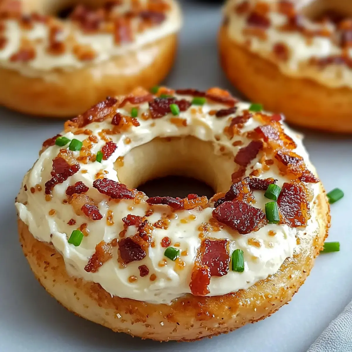 Zesty Bacon Cream Cheese Bagels