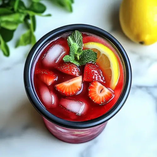 Hibiscus Tea Strawberry-Lemonade Refresher