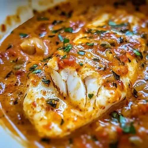Tilapia in Roasted Pepper Sauce