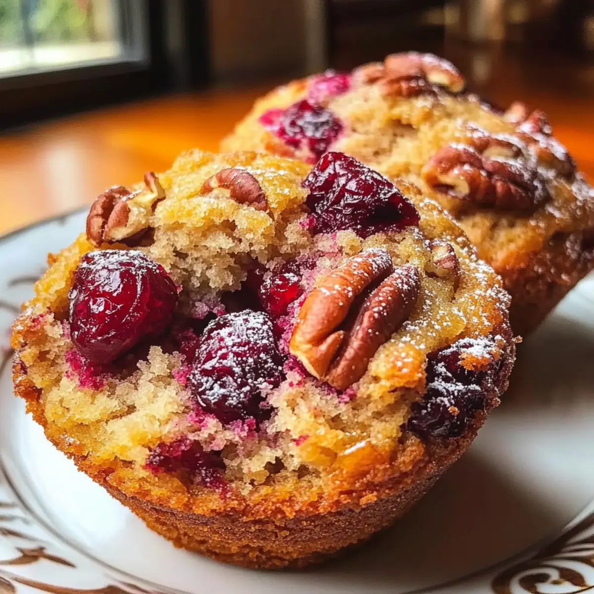 Cranberry Orange Pecan Muffins