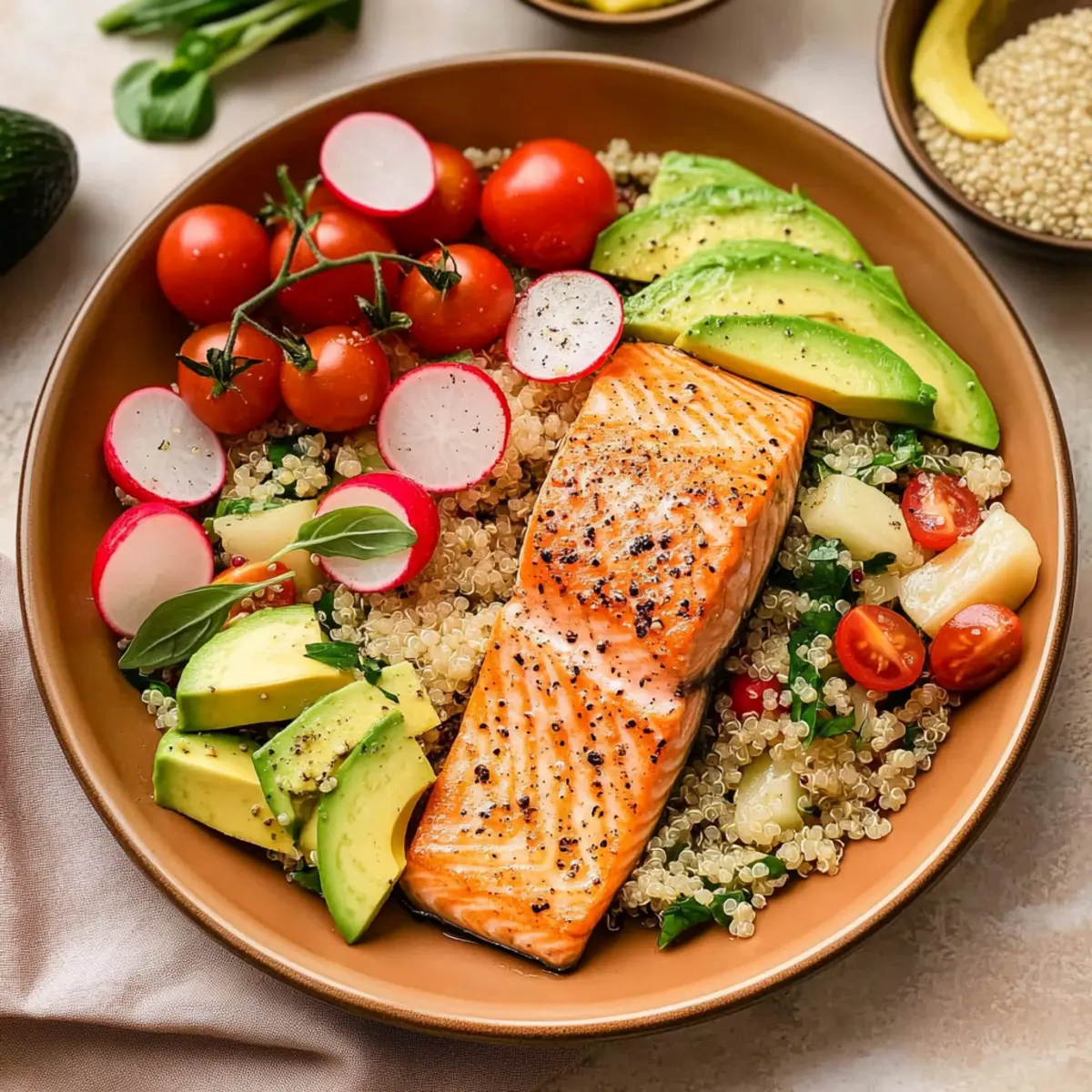 Quinoa Salad with Salmon