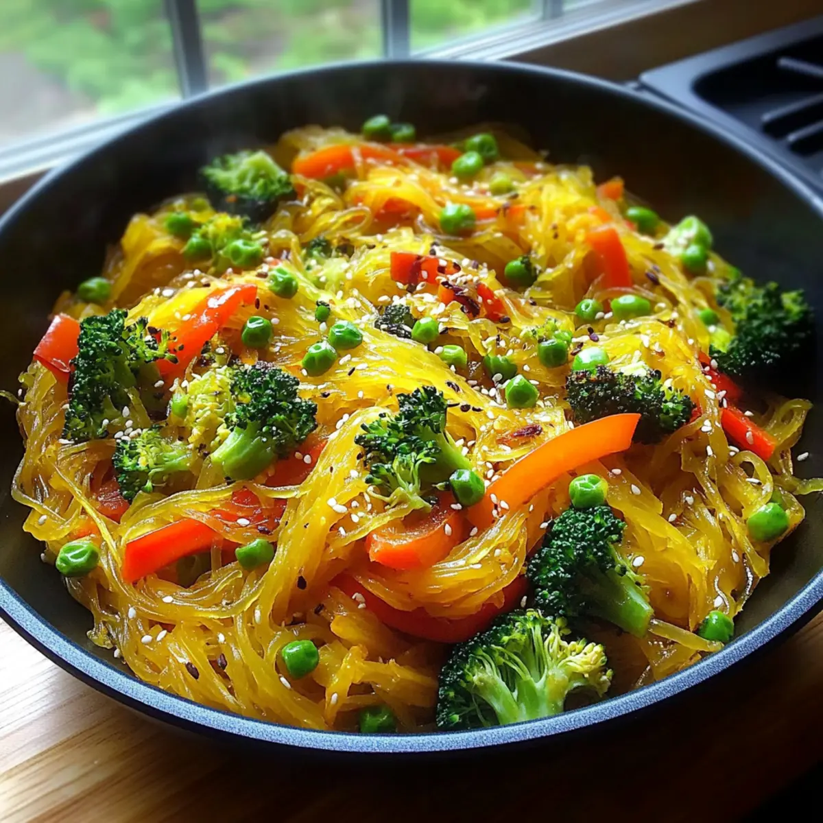 Spaghetti Squash Chow Mein