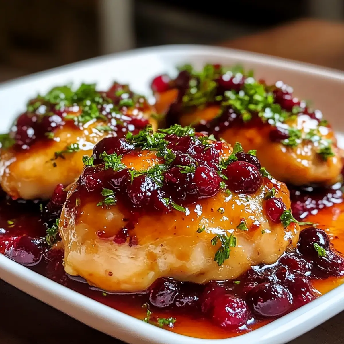 Cranberry Orange Glazed Chicken