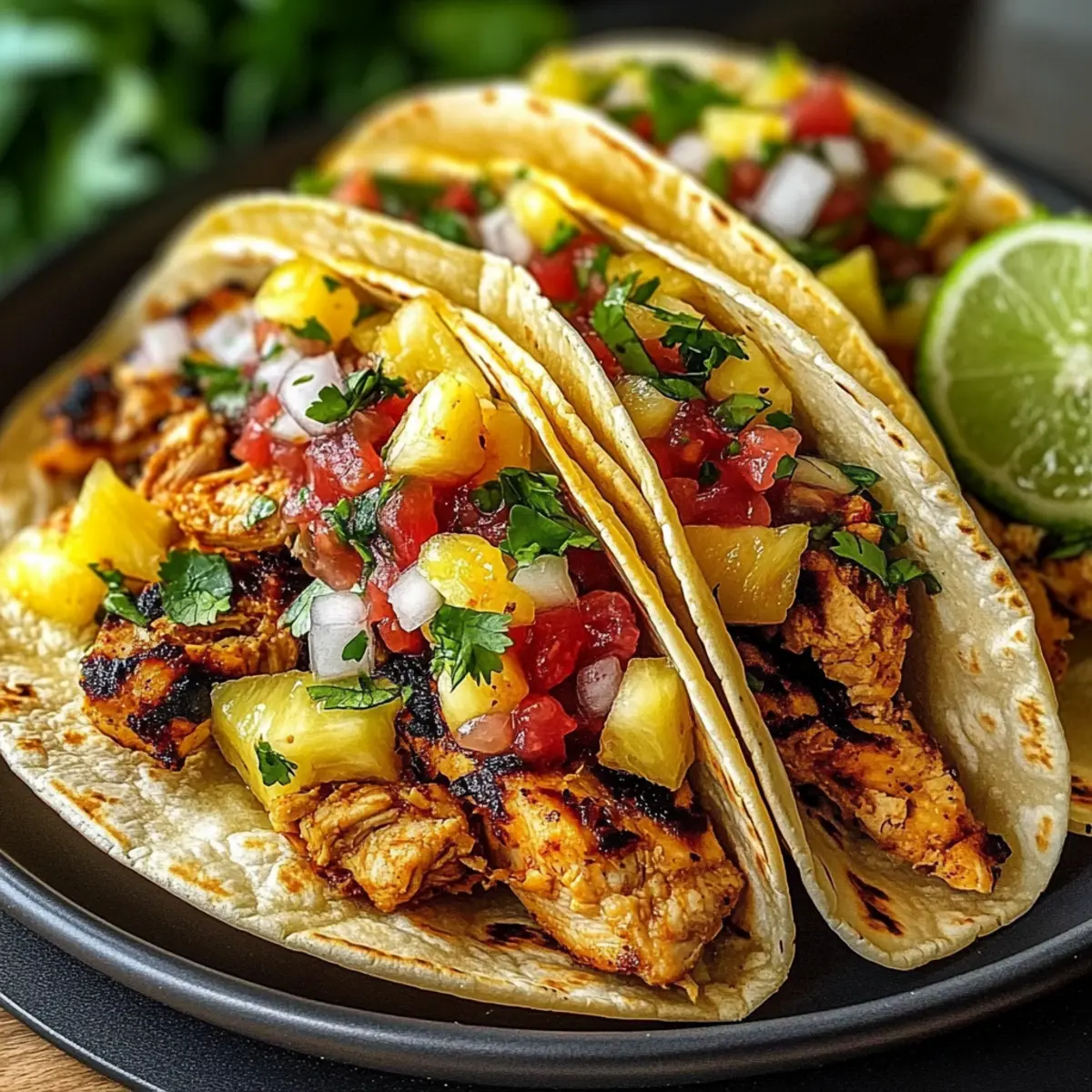 Pineapple Chicken Tacos
