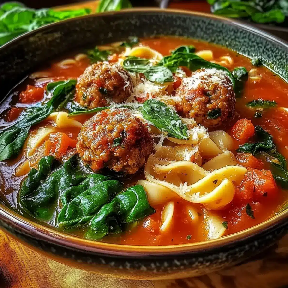 Italian Meatballs Soup