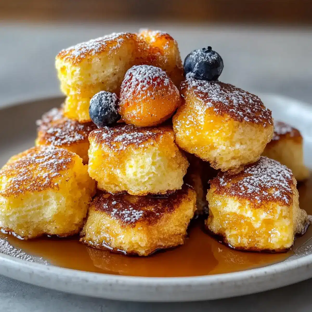 Scrambled Pancake Bites Fluffy