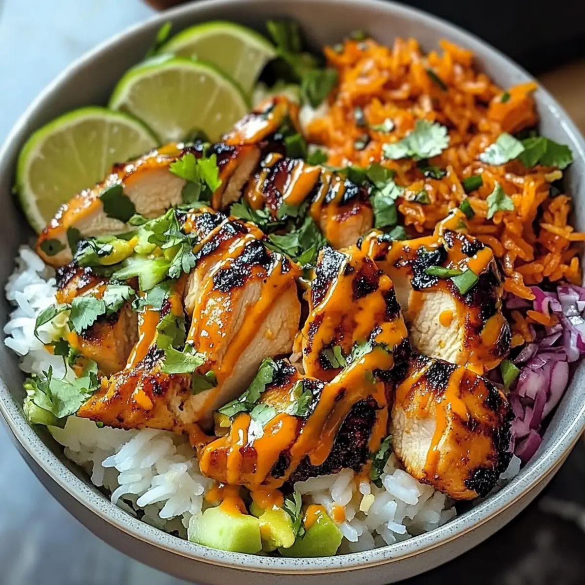 Spicy Maple Chicken & Coconut Rice