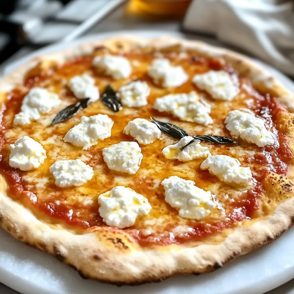 Hot Honey Ricotta Pizza