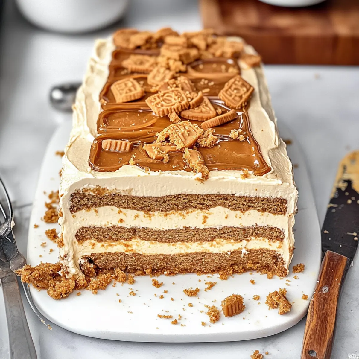 Biscoff Icebox Cake