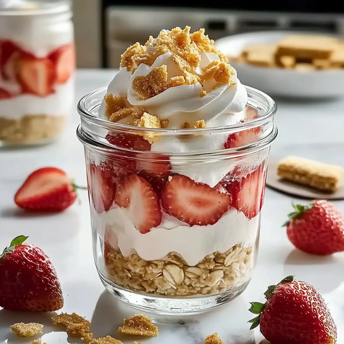 Strawberry Cheesecake Overnight Oats