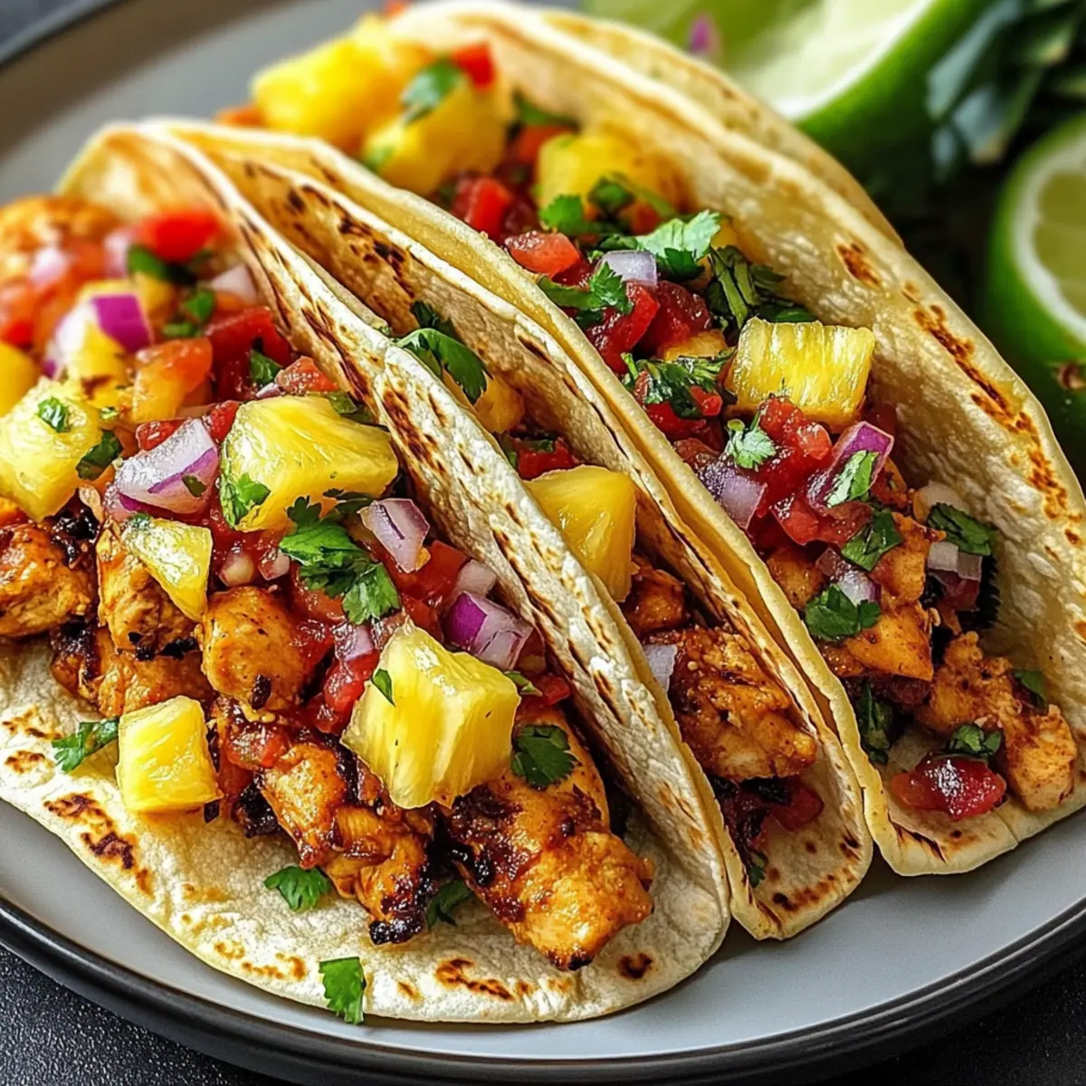 Pineapple Chicken Tacos