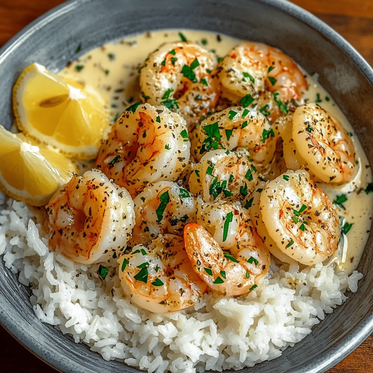 Garlic Butter Shrimp Bowl