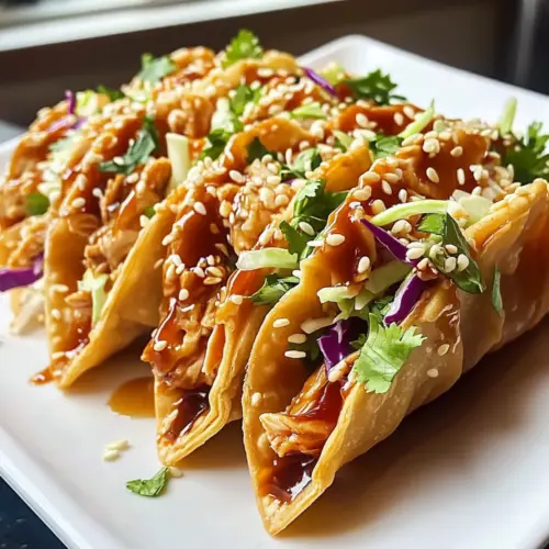 Crispy Chicken Wonton Tacos