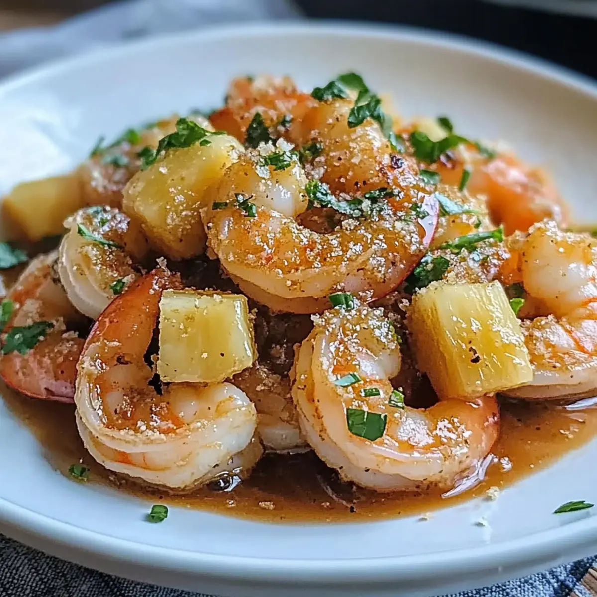 Hawaiian Garlic Shrimp