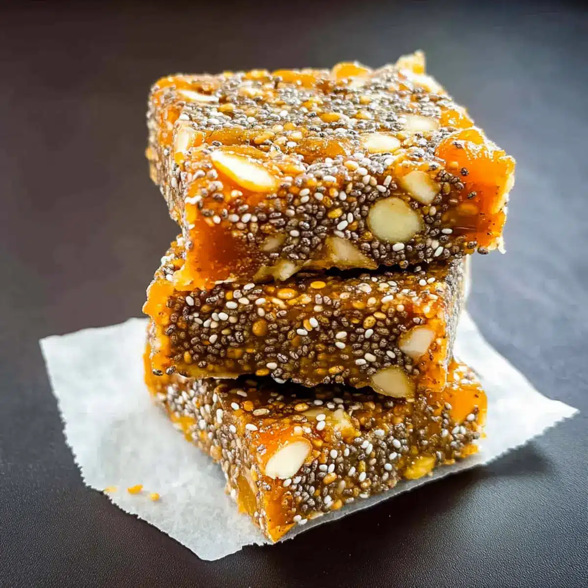 No-Bake Apricot Chia Energy Bars