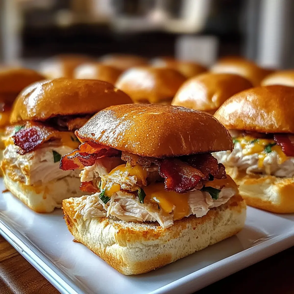 Chicken Bacon Ranch Sliders