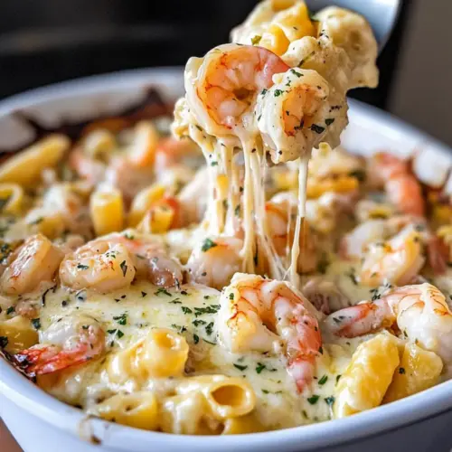 Shrimp Alfredo Bake