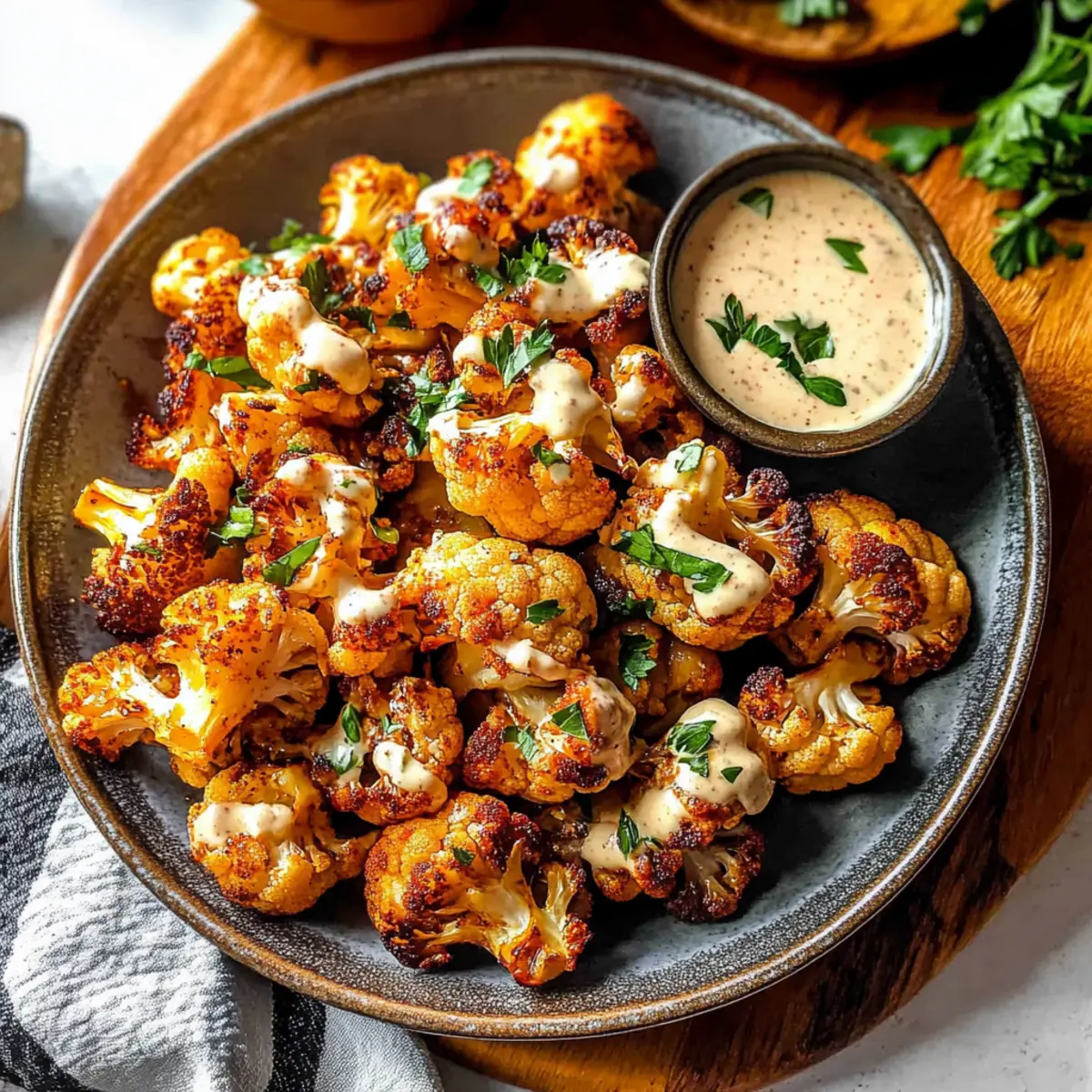 Moroccan Cauliflower with Tahini-Honey