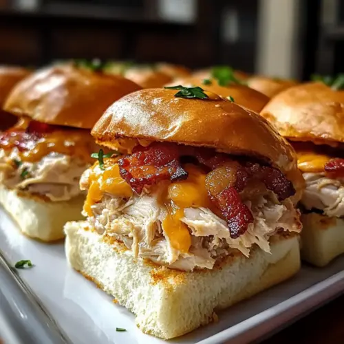Chicken Bacon Ranch Sliders