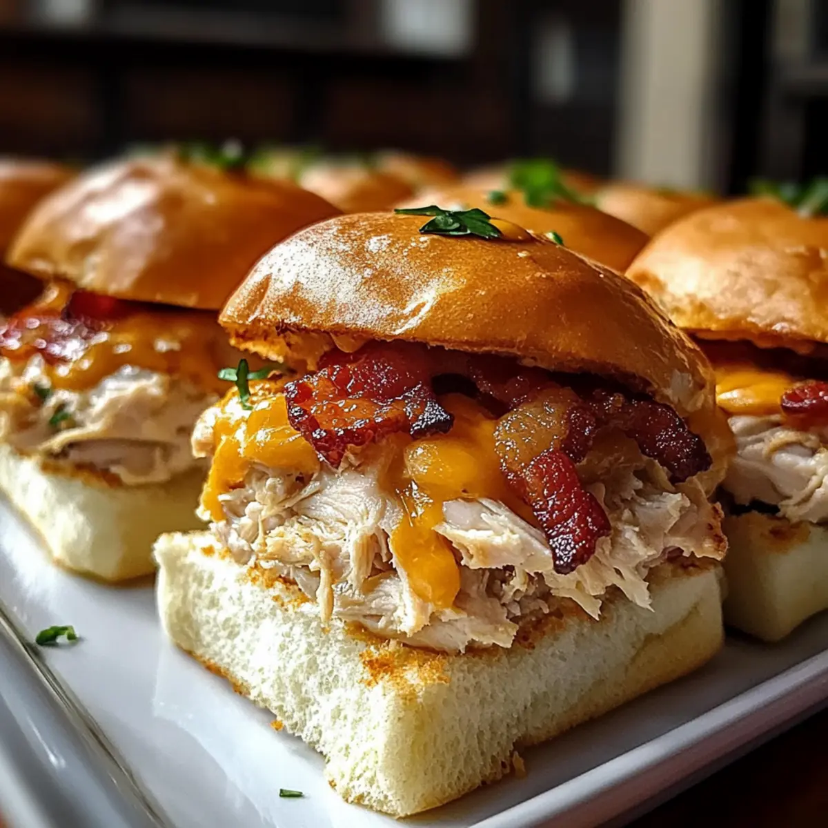 Chicken Bacon Ranch Sliders